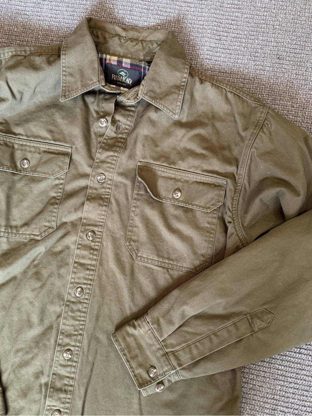 RedHead Men's Olive Field Shirt Jacket
